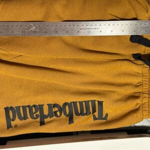 Timberland Ochre athletic shorts with logo